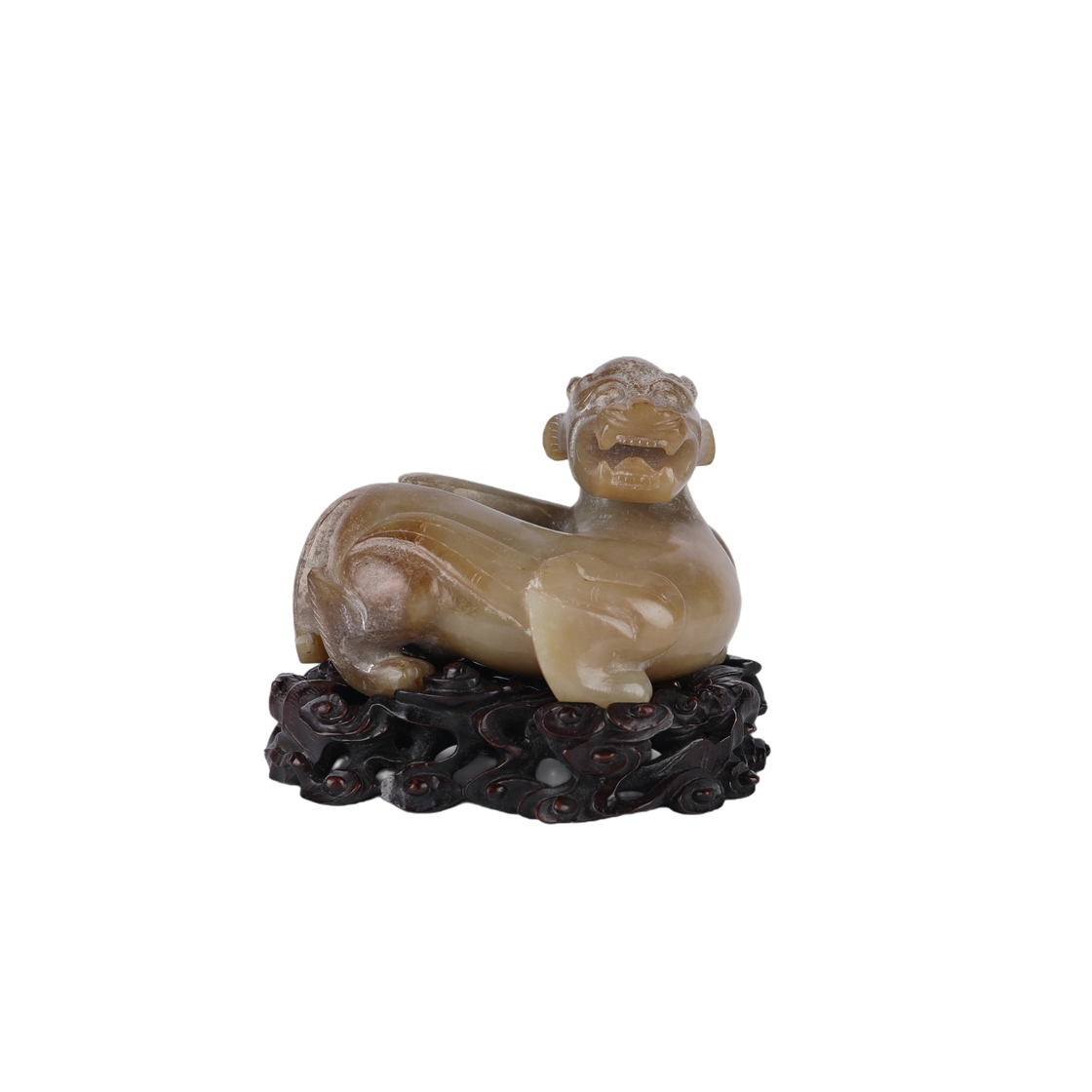 01026 Chinese Hetian Jade Auspicious Beast Ornament
