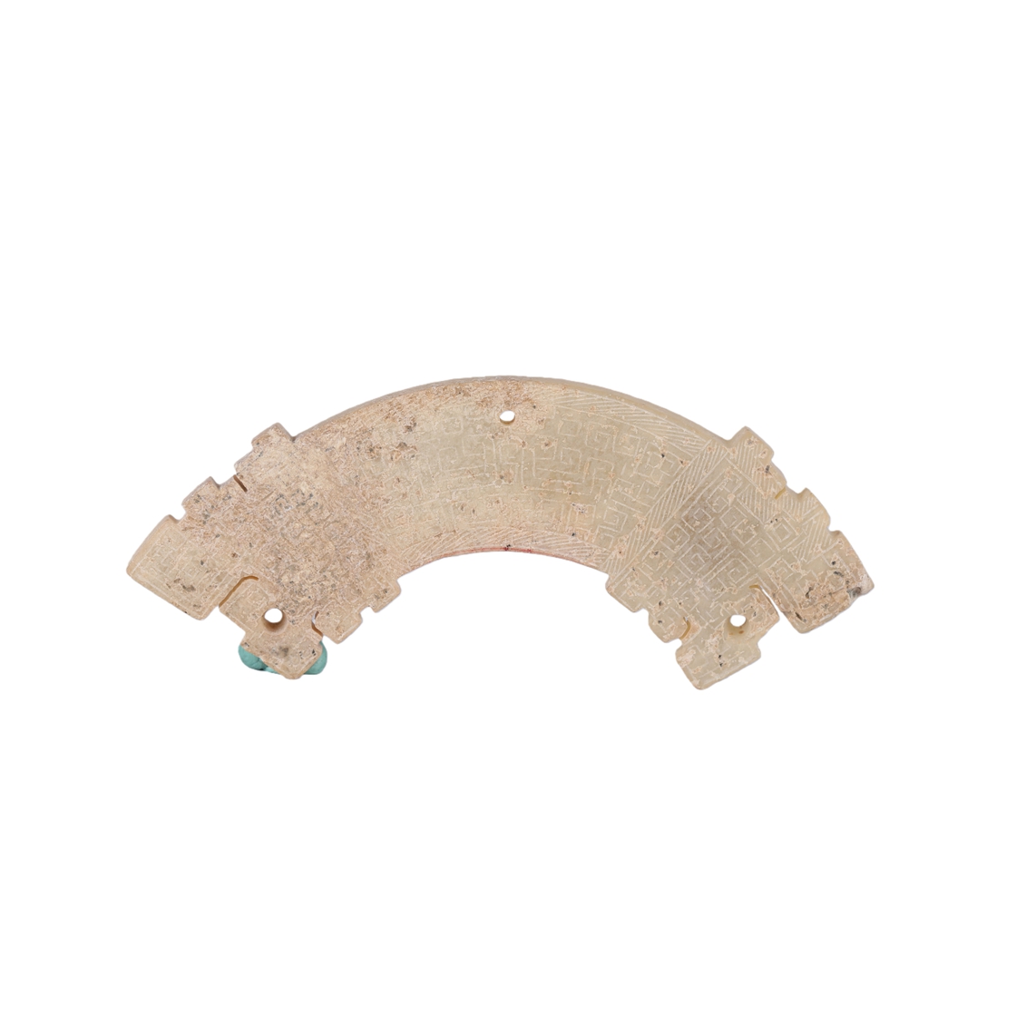 01037 Chinese ancient jade with Hook-Cloud Patterns