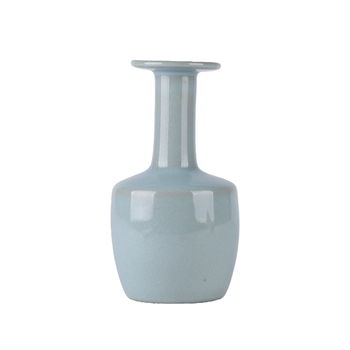 01068 Sky-Blue Glaze porcelain Vase
