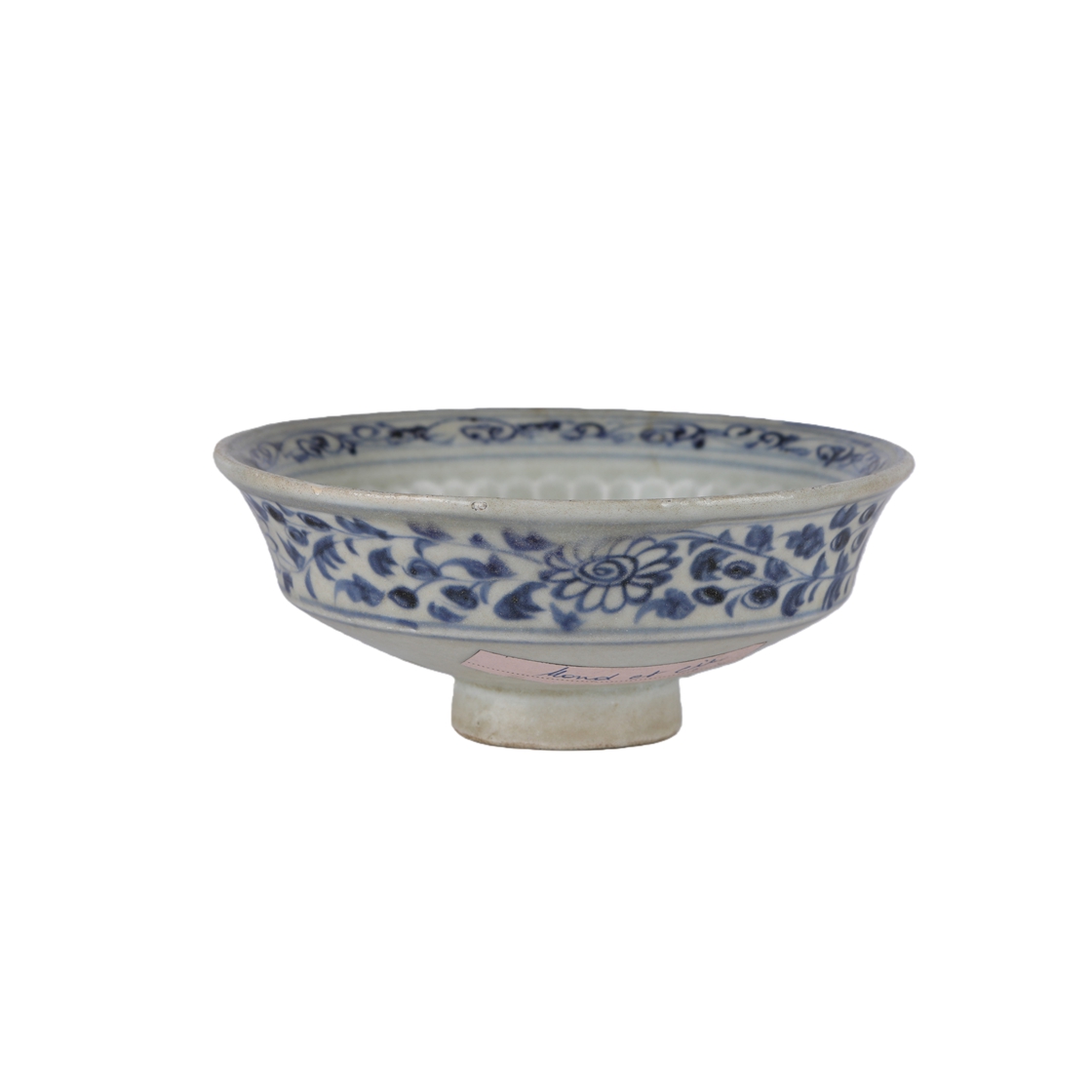 01157 Chinese blue and white glazed porcelain bowl
