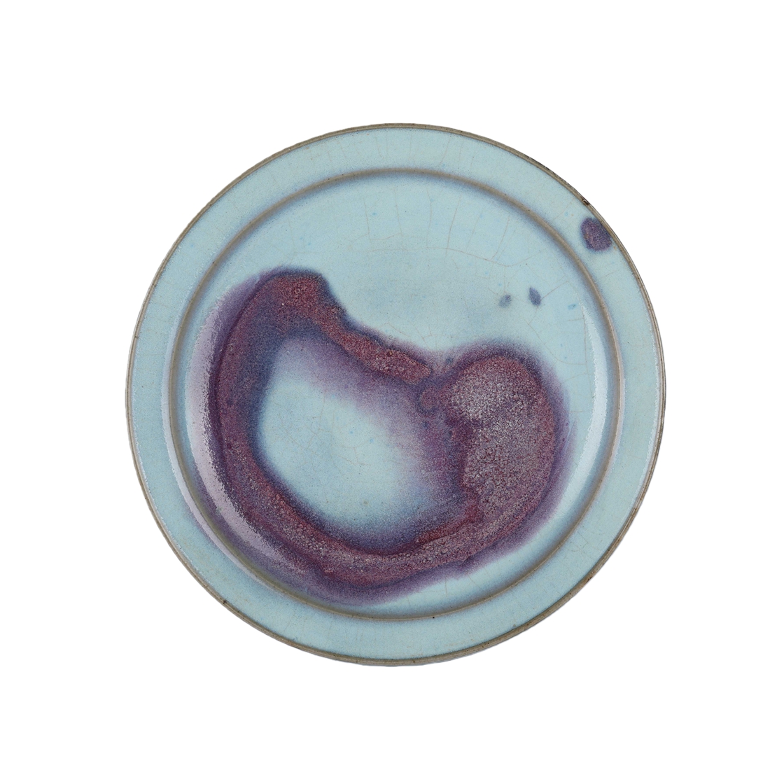 01161 Chinese Jun kiln porcelain plate