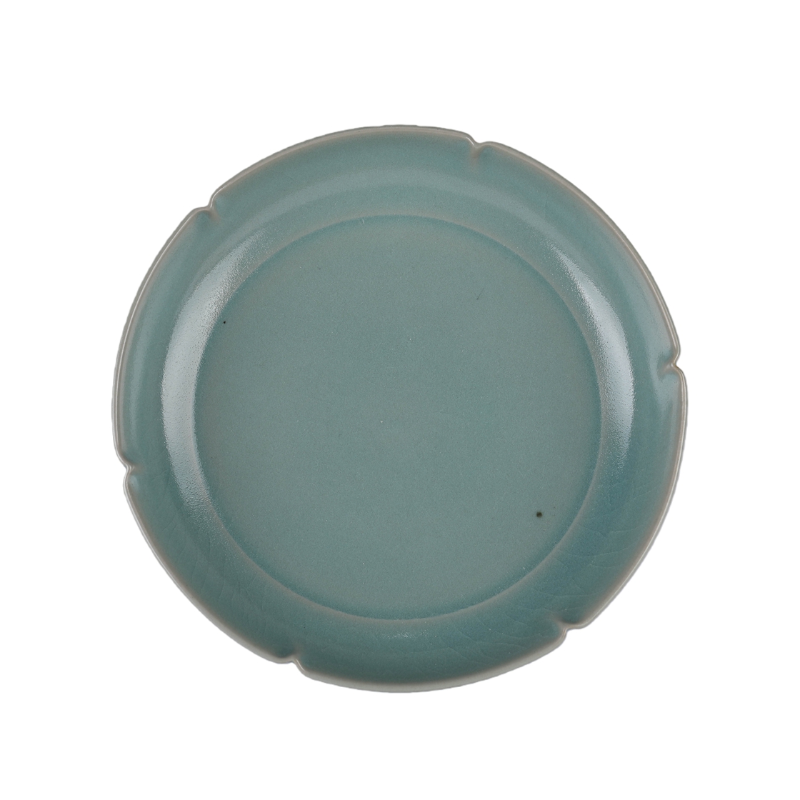 01166 Chinese Ru Kiln Sky-Blue Glazed porcelain plate