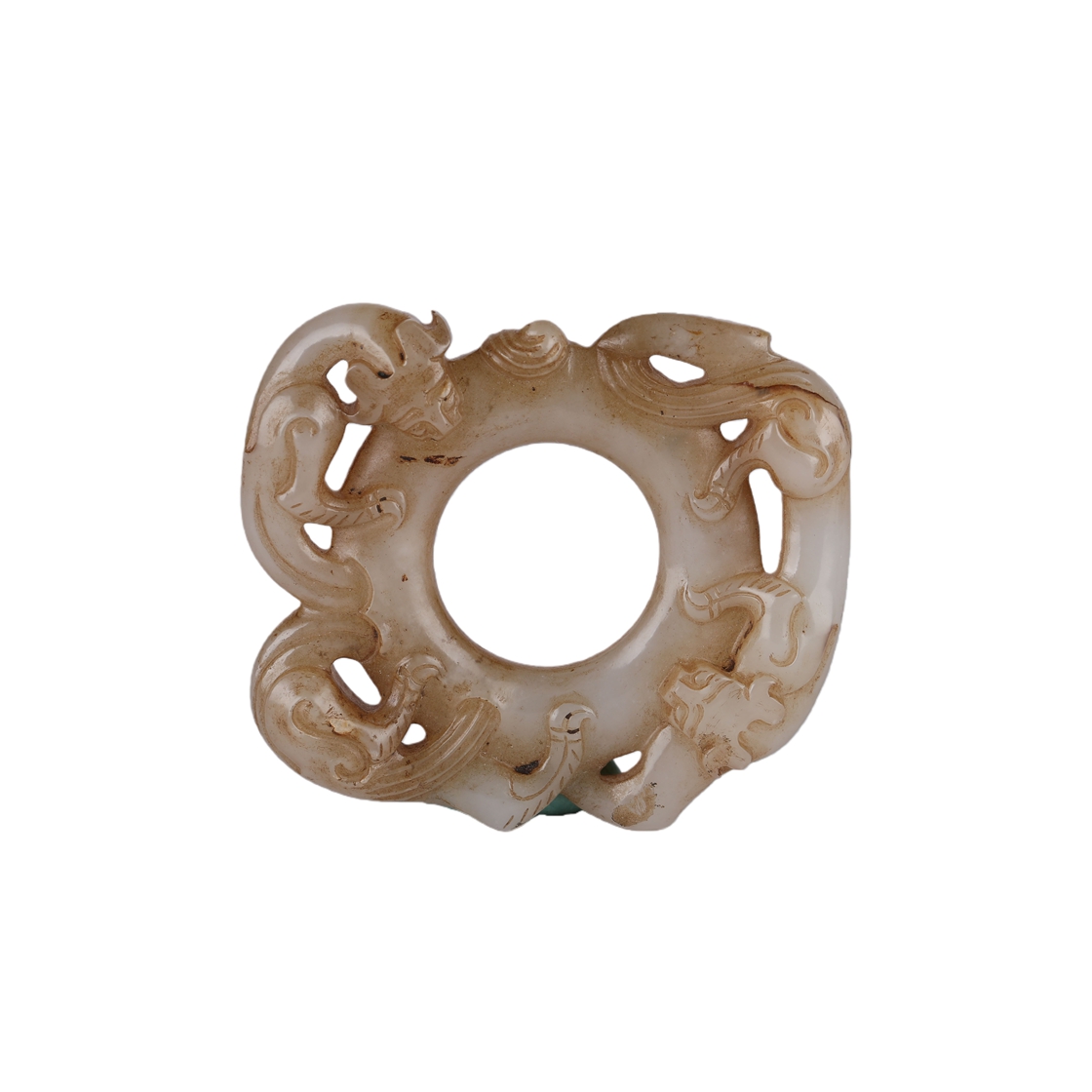 01193 Ancient Chinese jade animal pendant