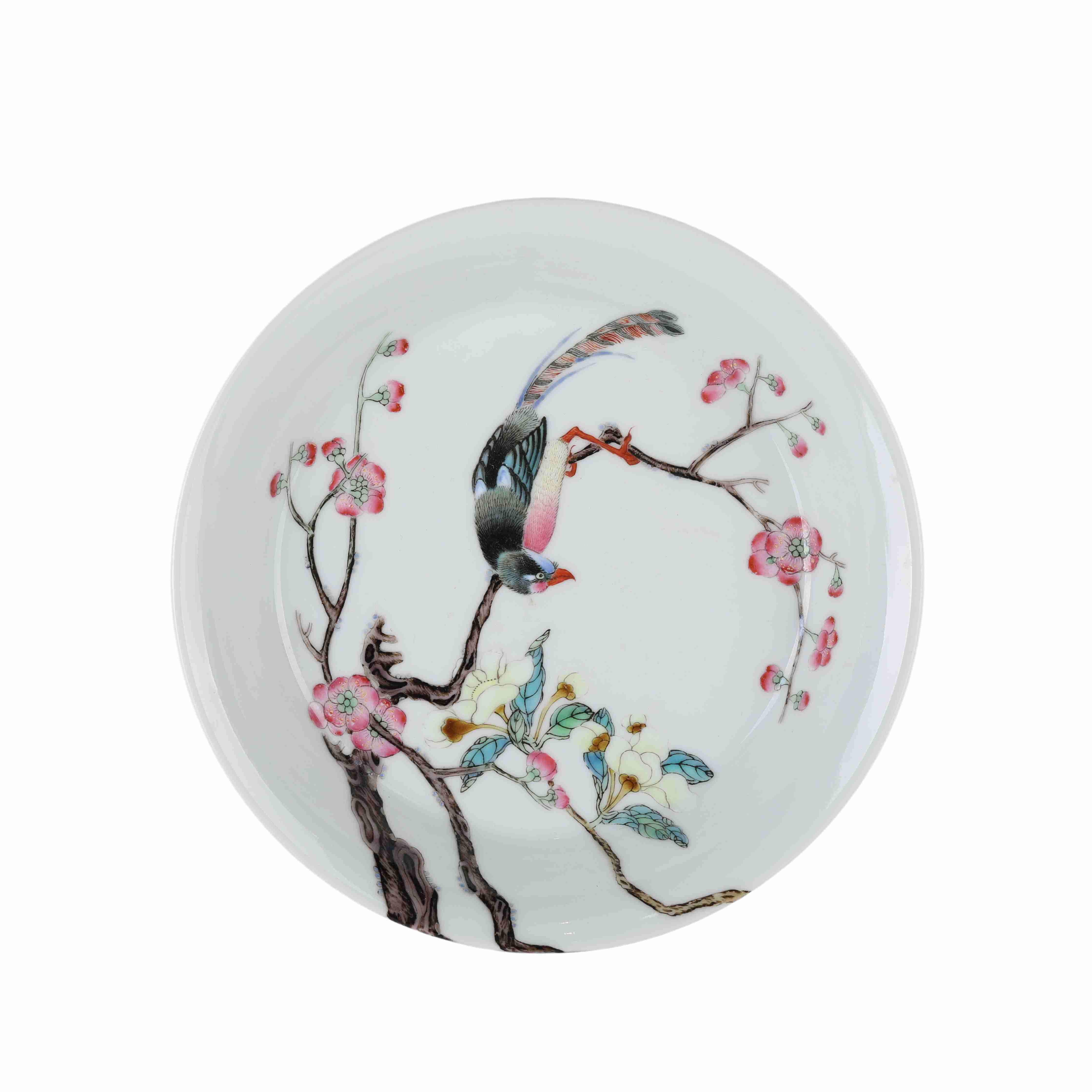 42 Chinese enamel glazed porcelain plate, 17th