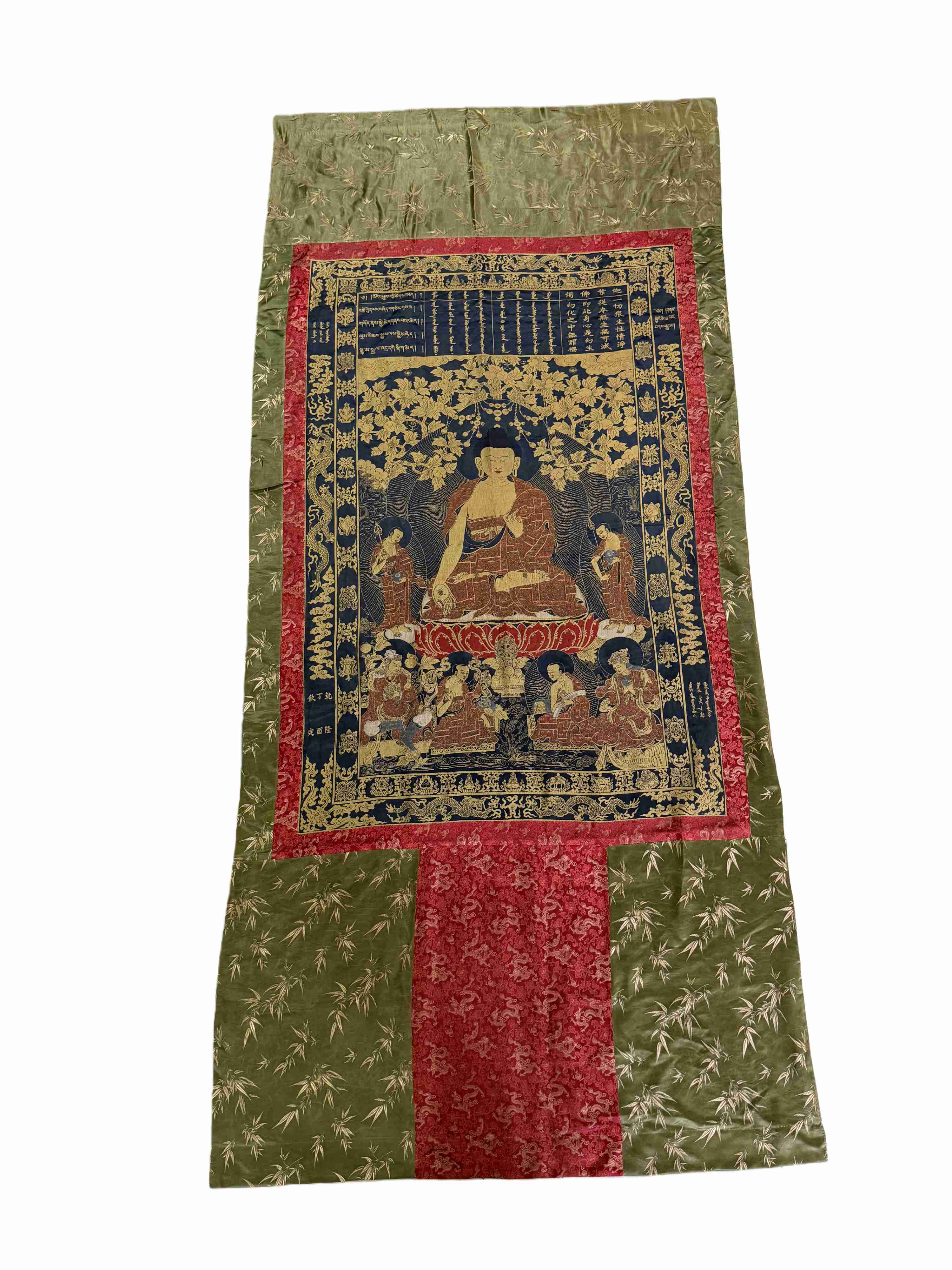 108 Chinese handmade Buddha statue embroidery