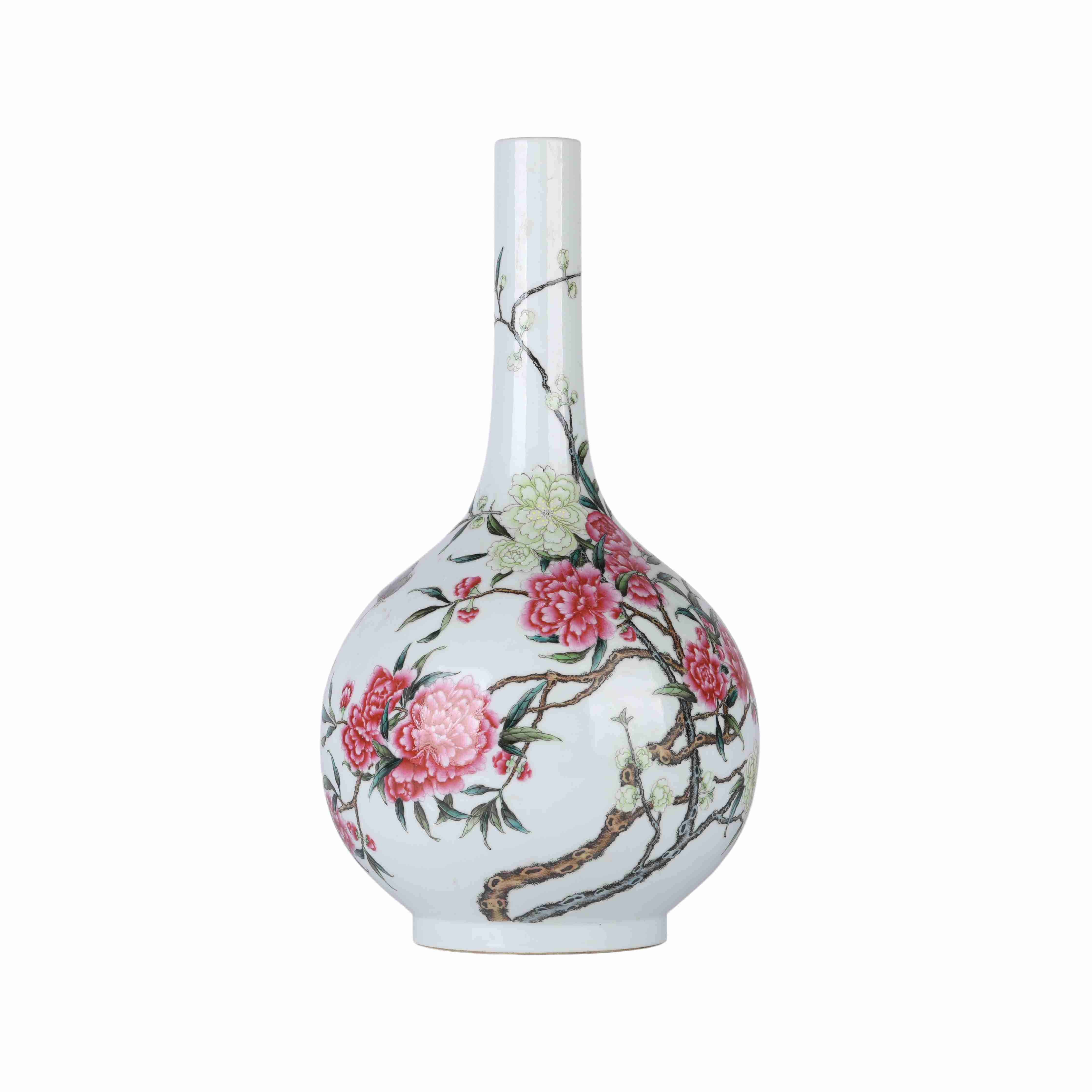 118 Chinese enamel glazed porcelain vase, 17th