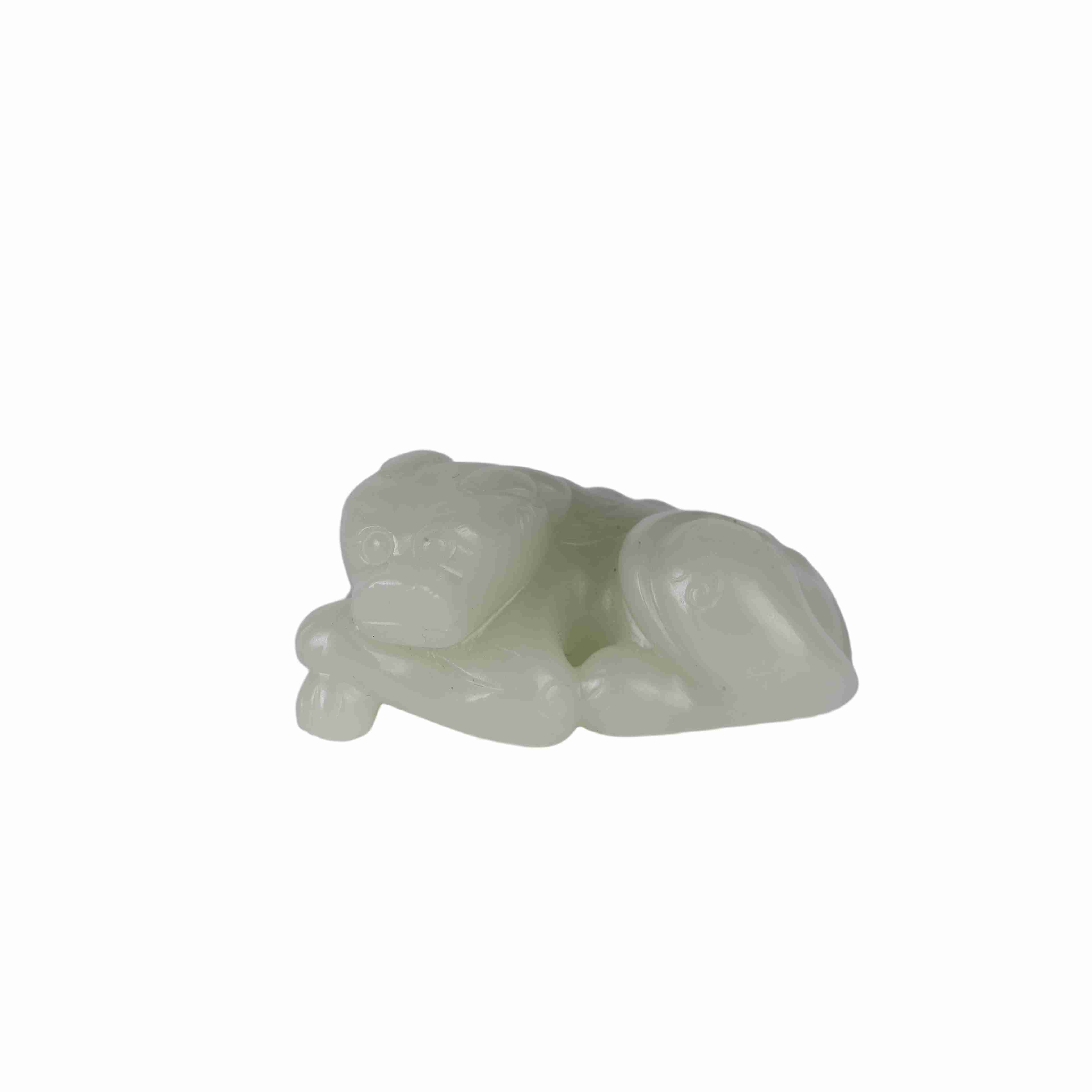 173 Ancient Chinese Hetian white jade carved animals