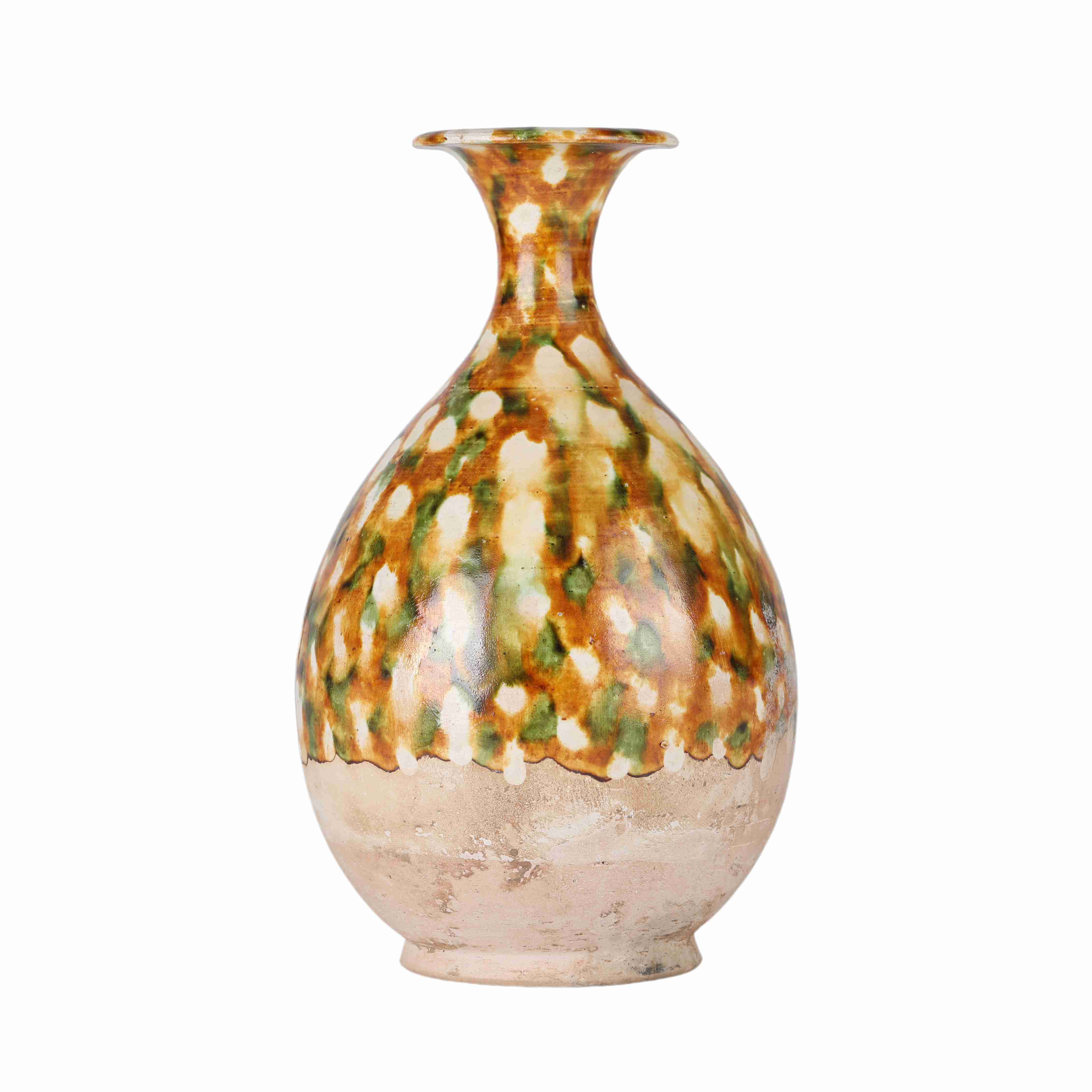 188 Chinese Tang Dynasty tri colored porcelain vase